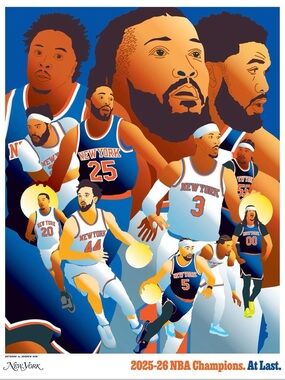 New York Knicks commemorative championship poster from NY Mag